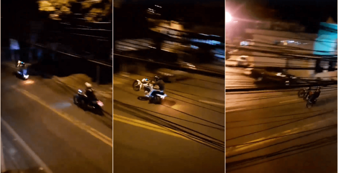 Vídeo Motociclistas praticam manobras perigosas nas ruas de Itaocara